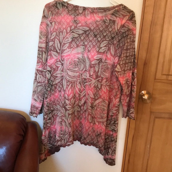 Glima Pink and Brown Tunic - Picture 8 of 8